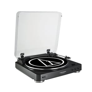 Audio-Technica AT-LP60USB Black Fully Automatic Belt Driven Turntable with USB