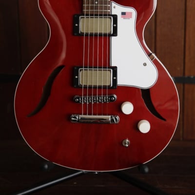 Harmony Comet Semi-Hollow Electric Guitar Trans Red for sale
