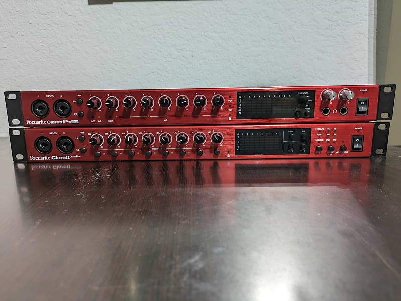 Focusrite Clarett 8pre USB & clarett octopre 2022 - Red | Reverb