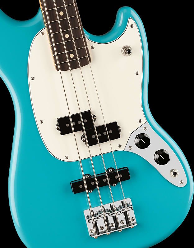 Fender Player II Mustang Bass PJ Rosewood Fingerboard - Aquatone Blue image 1