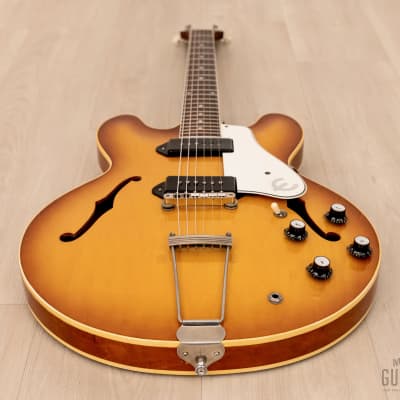 1961 Epiphone Casino E-230TD Vintage Electric Guitar Royal Tan, First-Year w/ Case image 13