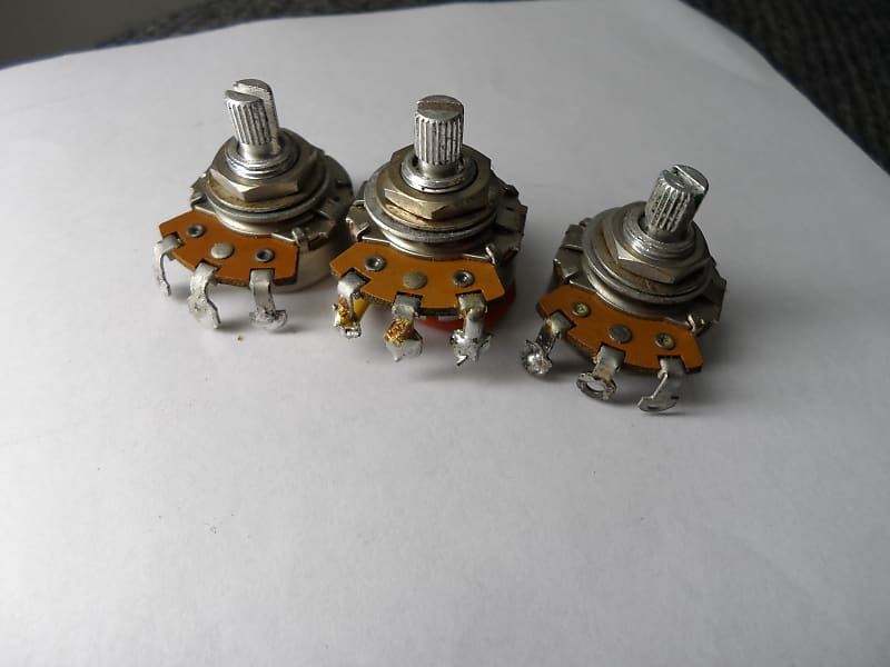 1961 Stratocaster 250K Pots w/ Tone pot .1 / 50V capacitor Reverb