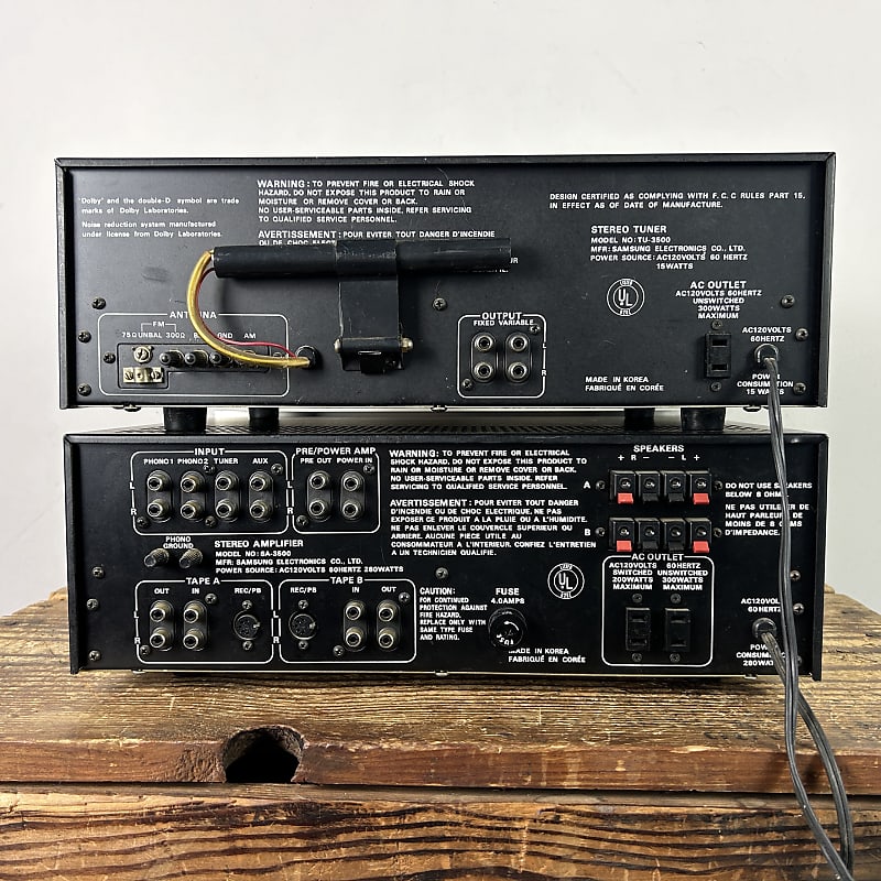 Samsung SA-3500 Integrated Amplifier & TU-3500 AM/FM Tuner