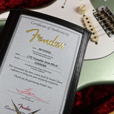 Fender Custom Shop Limited Edition Tomatillo Stratocaster® Special - Relic®, Super Faded Aged Sage Green Metallic image 7
