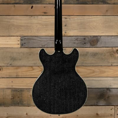 D'Angelico Excel Mini DC Hollowbody Guitar Black Dog w/ Case image 5