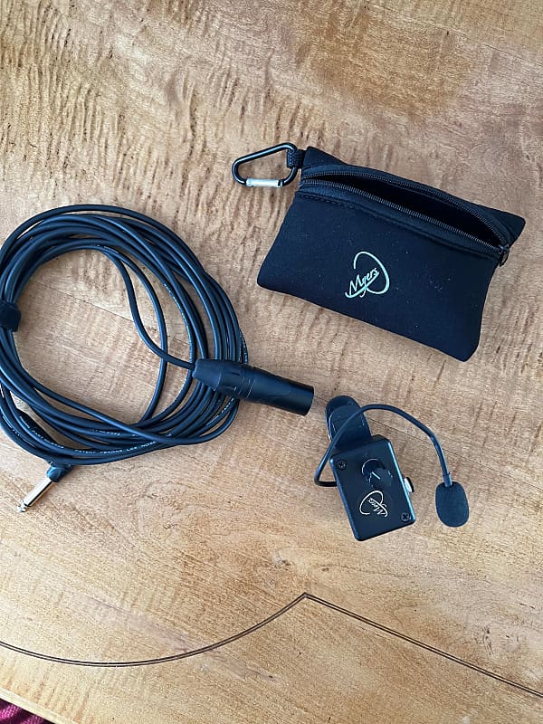 Myers Pickup "The Grip" with XLR and Bass/Cello Clip Black Reverb