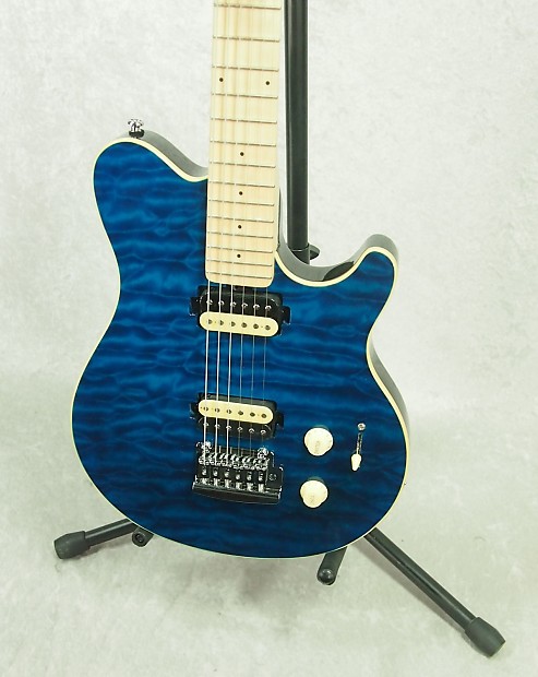 Sterling by Music Man SUB S.U.B. AX3 guitar Trans Blue Sterling by Music Man SUB S.U.B. AX3 guitar Trans Blue