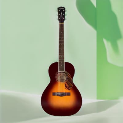 Fender PS-220E Parlor 6-String Acoustic Guitar (3-Tone Vintage Sunburst) image 9
