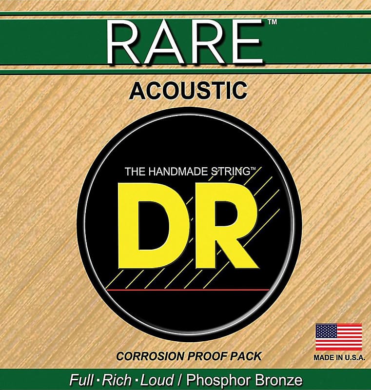 DR Rare Acoustic Guitar Strings 10's Extra Light RPL-10 image 1