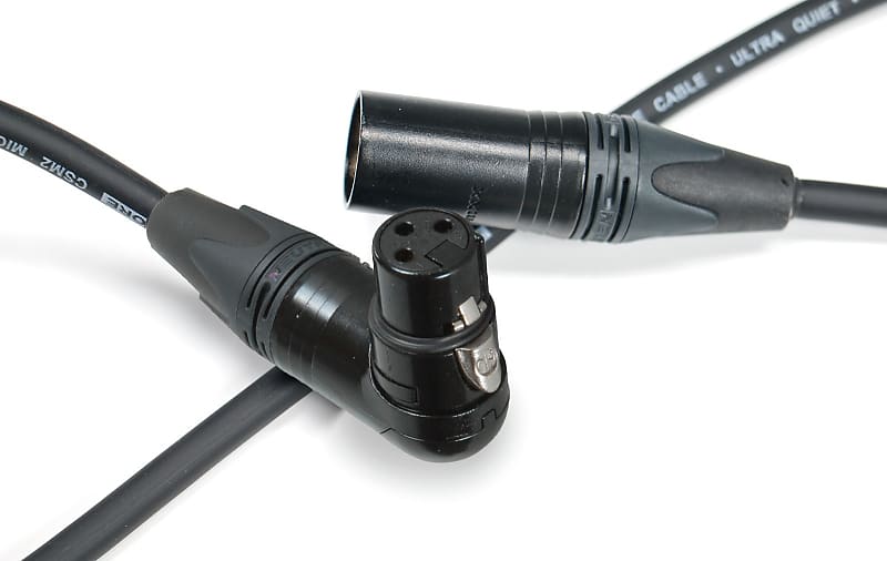 Elite Core CSM2-RAFN-25 Stage Grade Ultra Quiet Durable Mic Cable Neutrik NC3XX Plugs RA Female 25' image 1