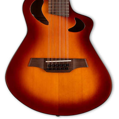 Veillette Avante Gryphon 12 String High Acoustic Electric Guitar Sunburst for sale