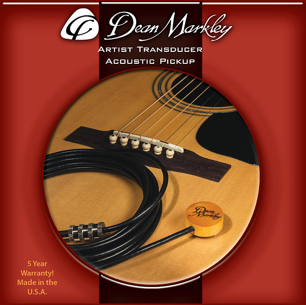 Dean Markley DM3001 Artist XM Transducer Acoustic Pickup w/ Endpin Jack image 1