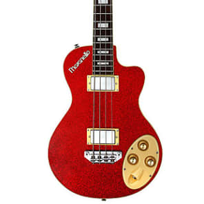 Italia Maranello Classic Bass Red Sparkle w/Gigbag image 1