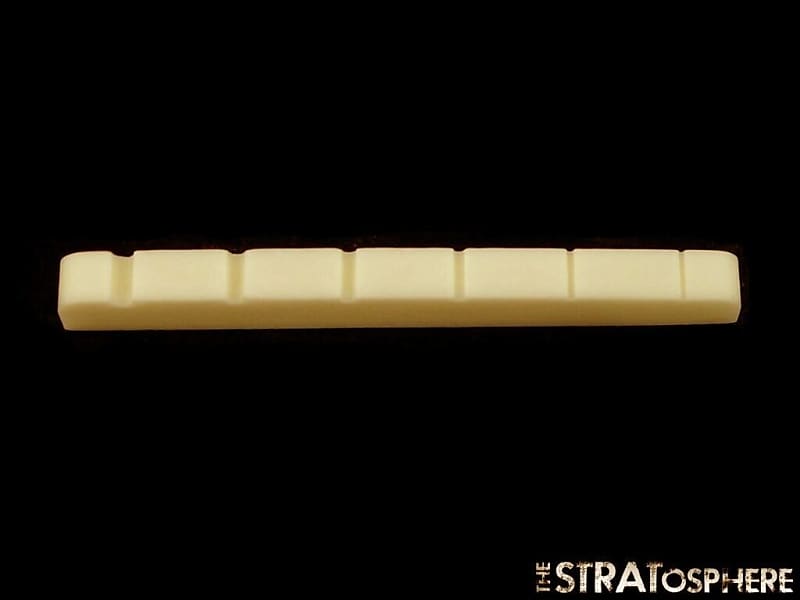 *NEW Flat Slotted BONE NUT for Fender Stratocaster Strat Reverb