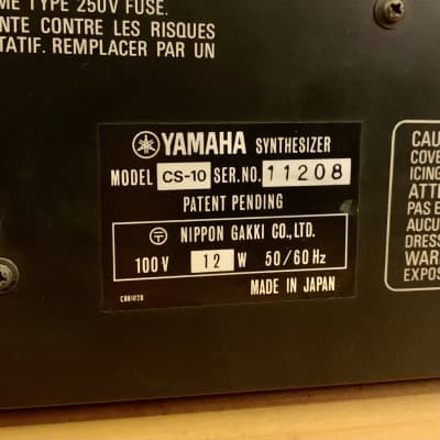 Yamaha CS-10 analog synthesizer c 1970’s Noir original vintage mij japan image 5
