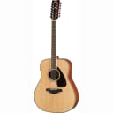 Yamaha FG820 12 12-String Solid Spruce Top Western Folk Acoustic Guitar Natural