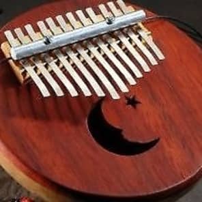 Catania Moon Star Gourd Kalimba Thumb Piano Padouk Red Reverb