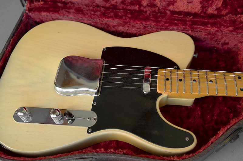 Fender Telecaster 1954, Blond, Black Pick Guard, GORGEOUS Finish, Grainy Ash Body & BENDS NOTES image 1