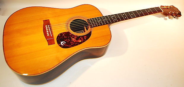 1987 Epiphone by Gibson PR 715 Natural Spruce Rosewood Herringbone