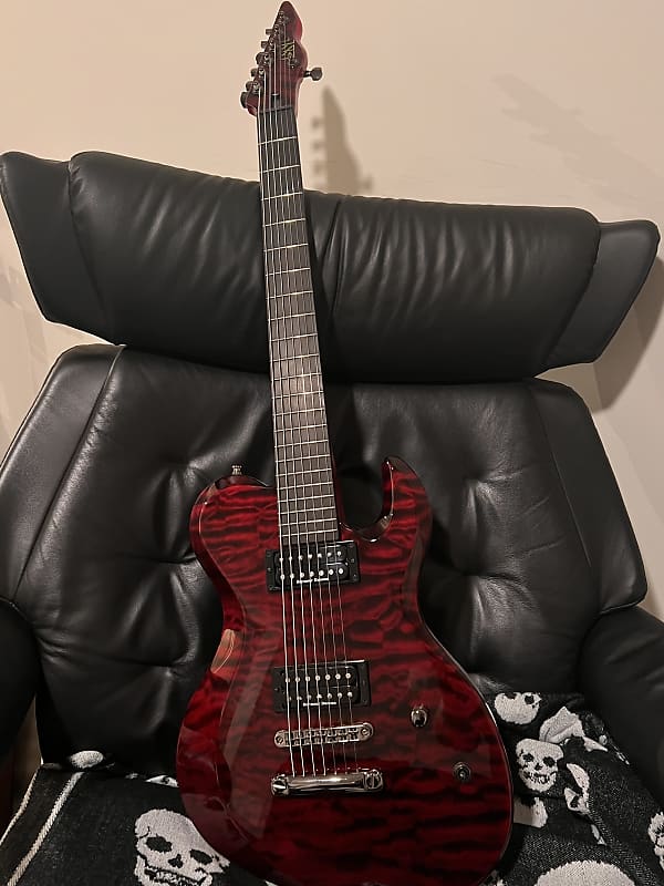 Esp D-DR-II-7ST 2018 Deep red transparent | Reverb