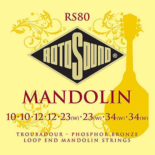 RotoSound RS80 Troubadour Mandolin Phosphor Bronze Loop-End image 1