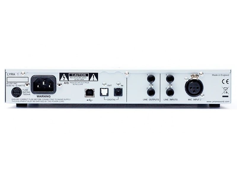 Prism Lyra-1 Stereo USB2 Recording interface, 1-ch mic pre, 1 x 