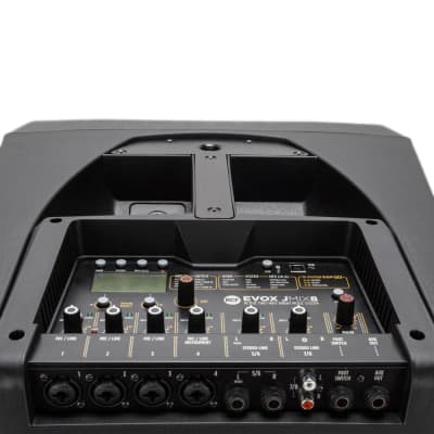 RCF EVOX JMIX8 - Active Two-Way Array Music System - Portable PA w/ 8 Channel Bluetooth Mixer - Black image 14