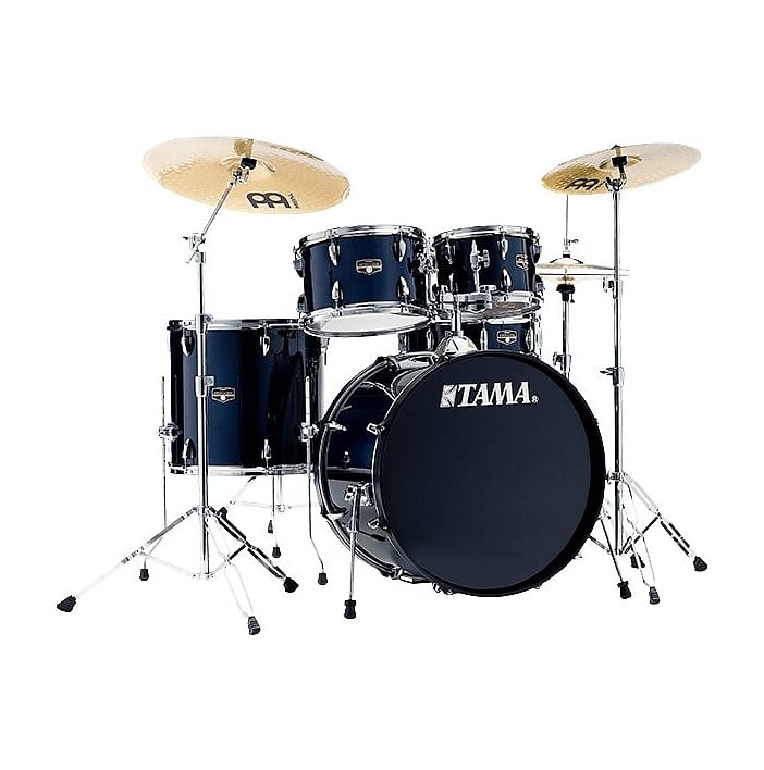 Tama IE52C Imperialstar Drum Kit, 5-Piece (with Meinl Cymbals), Dark Blue image 1