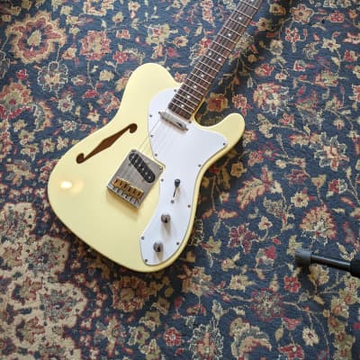 SX VTG Series T-Style Thinline Electric Guitar Cream #NA image 2