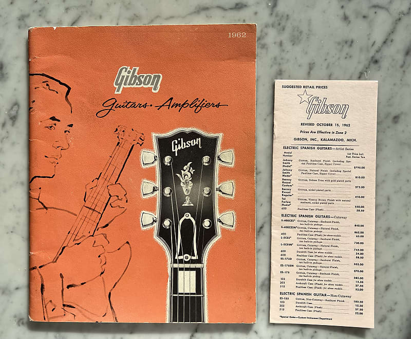 19611962 Gibson Full Line Catalog and Price list Les Paul SG Reverb