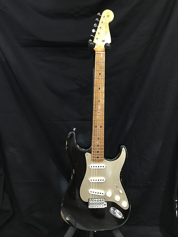 Fender Custom Shop Stratocaster Limited Edition Roasted Fretboard Relic 2017 Aged Black image 1