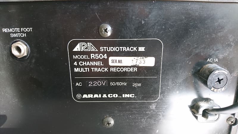 Aria Studiotrack IIII R 504 Four Track Cassette Tape Recorder