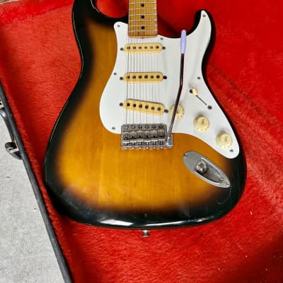 Fender Stratocaster ST-57 c 1980’s Sunburst original vintage H serial MIJ Japan E Jv image 3