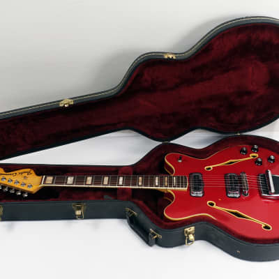1971 Fender Coronado II Candy Apple Red Vintage American with Hardshell Case image 12