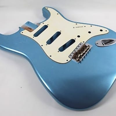MJT Stratocaster body VTS 2023 - Ice Blue Metallic (nitrocellulose) light relic image 14