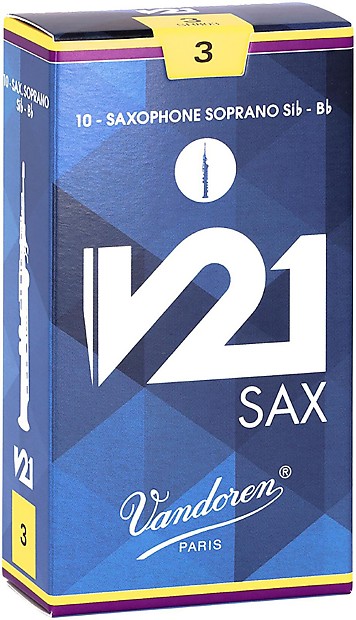 Vandoren SR803 V21 Series Soprano Saxophone Reeds - Strength 3 (Box of 10) image 1