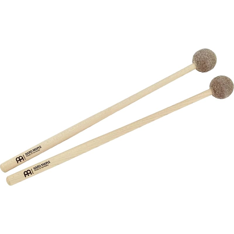 Meinl Percussion Mallet Pair with Small Felt Tips, Maple Handle (MPM2) image 1
