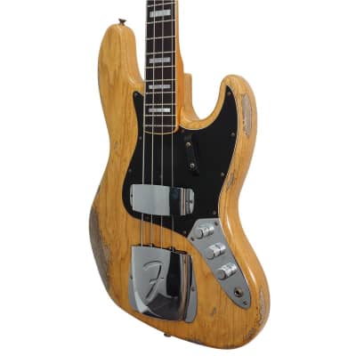 Fender Custom Shop Limited Edition Custom Jazz Bass Heavy Relic, Aged Natural image 4