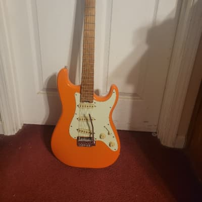 Schecter  Nick Johnston Traditional SSS Electric Guitar Atomic Orange na Atomic Orange image 2