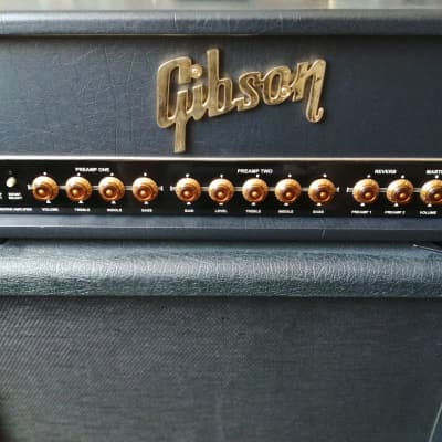 Gibson Super Goldtone GA-30RVH Amplifier Head and Original 5 way Foot Controller image 1