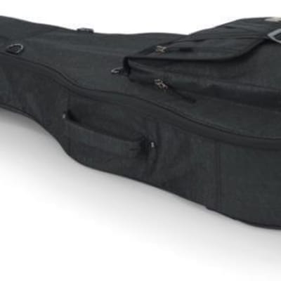 Gator GT-ACOUSTIC-BLK Transit Acoustic Guitar Bag Charcoal image 1