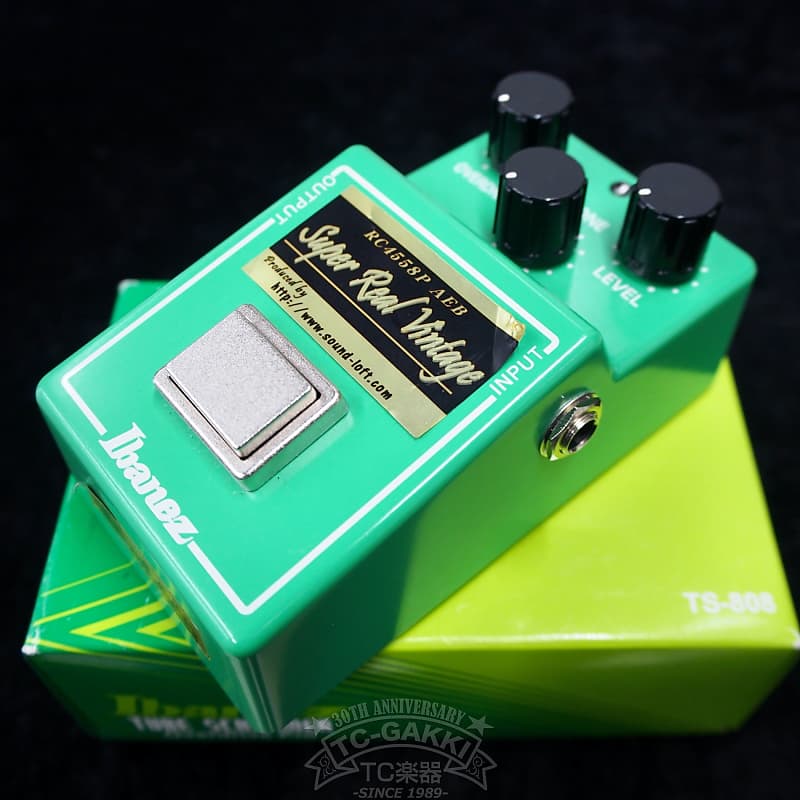 Sound Loft：Ibanez TS-808 Mod. Limited Edition SuperReal Vintage w/RC4558P  AEB