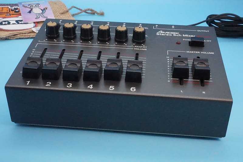 Amdek MXK-600 Stereo 6 Channel Mixer | Rare 1980s | Fast
