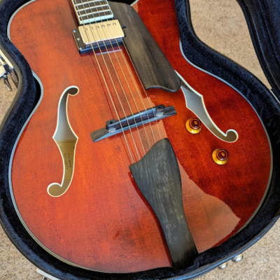 Eastman AR503CE Archtop Elec. w/setup, case, & shipping image 1