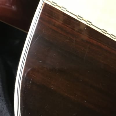 KISO SUZUKI/ Matao W350 acoustic vintage guitar made in Japan 1970s Brazilian rosewood with maple in very good condition with vintage hard case. image 4