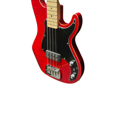 G&L Kiloton 4, Trans Red / Flame Maple Top / Bound Body / Maple *IN STOCK* Neck image 5