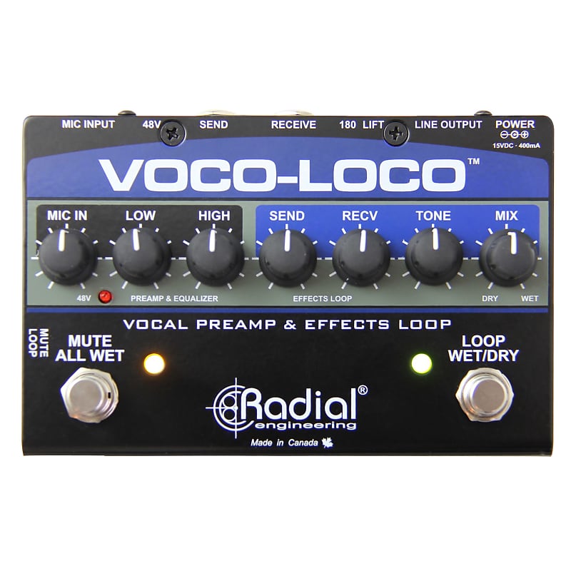 Radial Engineering Voco-Loco Vocal Preamp and Effect Switcher image 1