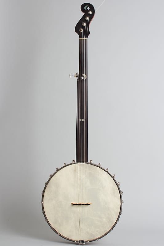 Ome Jubilee Minstrel 5 String Fretless Banjo (2010s), ser. #4791, black gig bag case. image 1