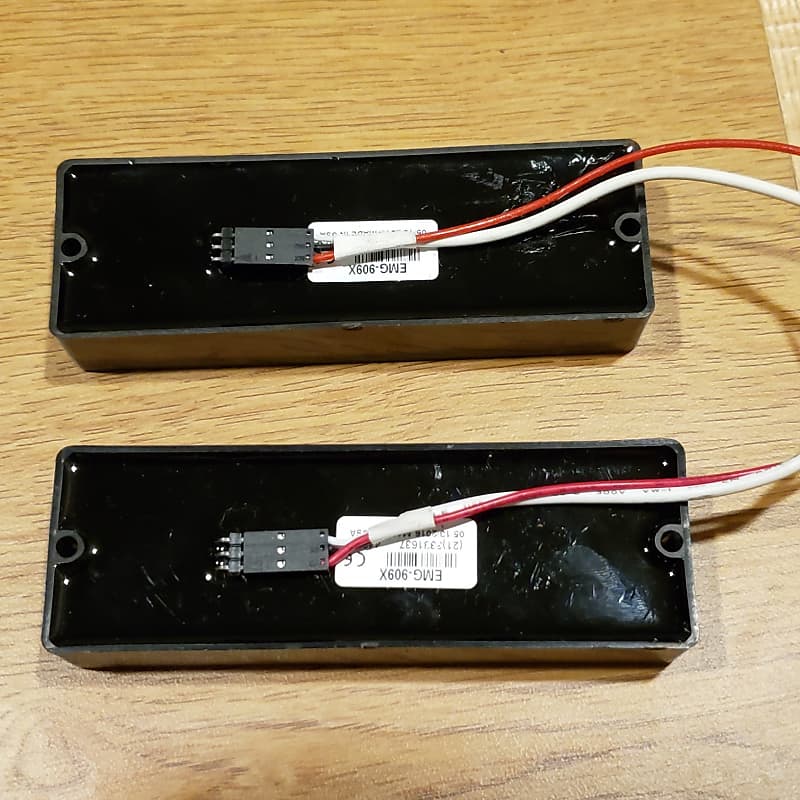 EMG 909X Pickups (Set of 2: Bridge & Neck) for 8-String and 9-String Guitars