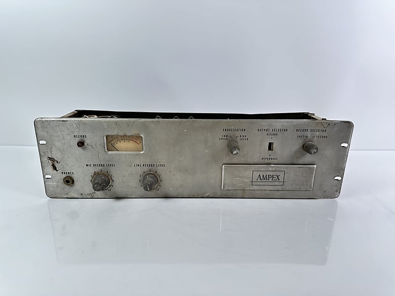 1965 Ampex PR-10 Mono Tube Tape Machine Recorder Mic Preamp